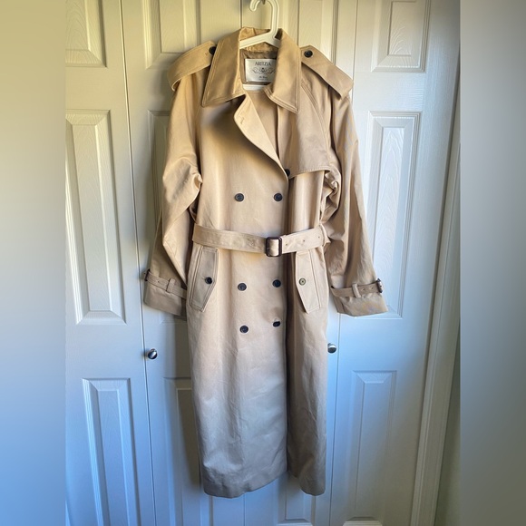 NWT Aritzia Babaton Virtue Rich Twill Relaxed-fit cotton twill trench coat - Picture 8 of 16